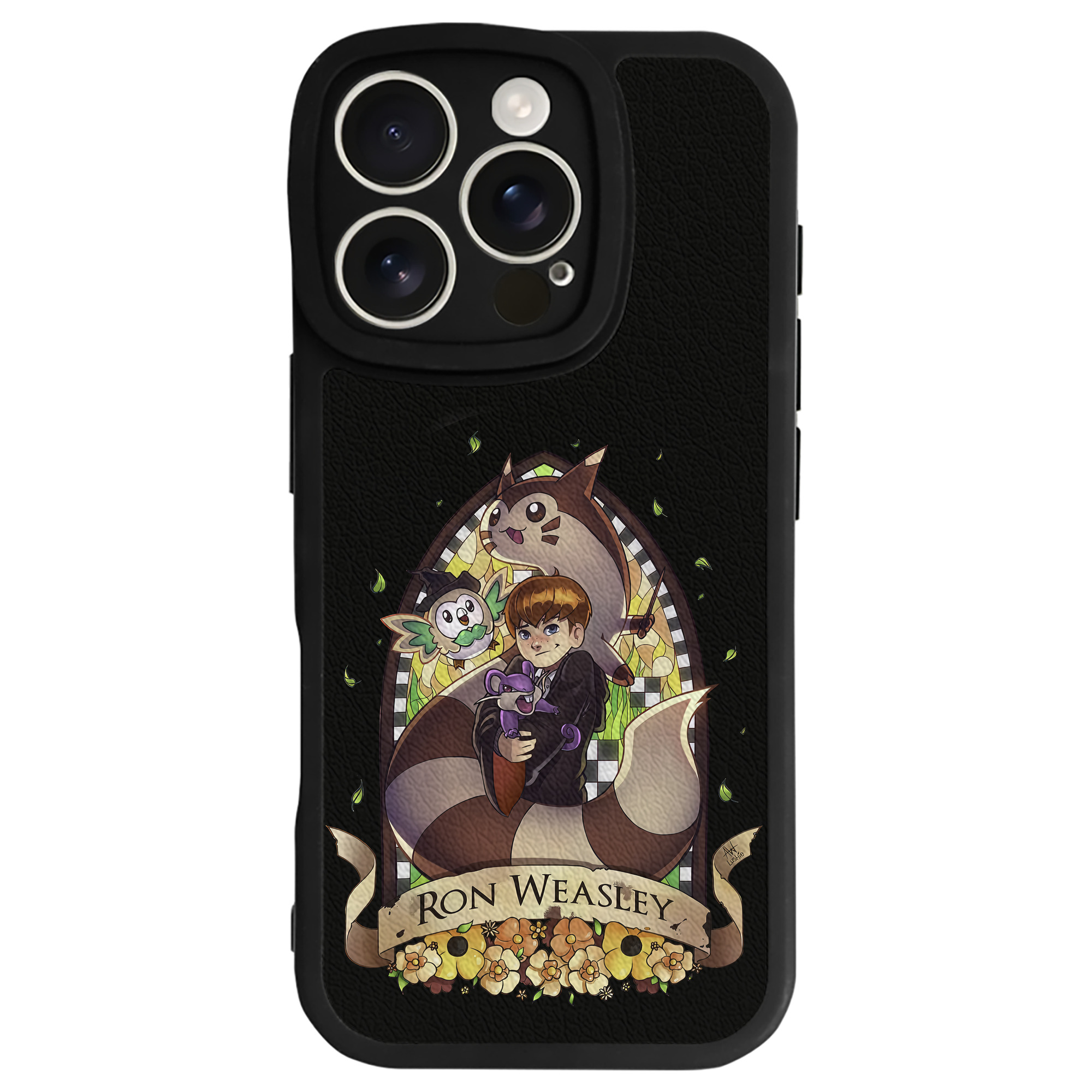（画像用） Harry Potter ハリー・ポッターシリーズ 【iPhone 16シリーズ対応】シリコンスマホケース（レザー調） 材質：シリコン